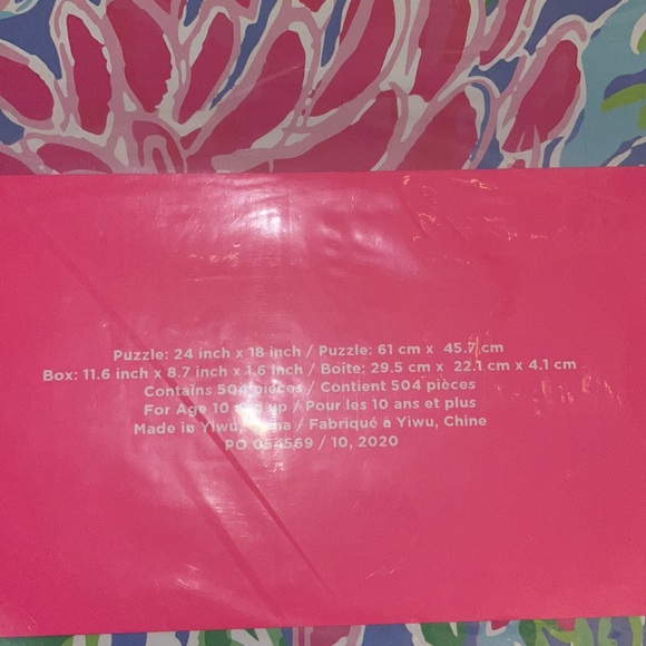 NWT Lilly Pulitzer Puzzle Bunny Business Zanzibar - Picture 7 of 7